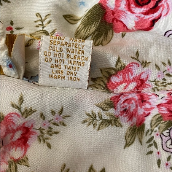 Victoria's Secret Vintage Gold Label Floral Paisley Print Robe Size Medium - Picture 7 of 11